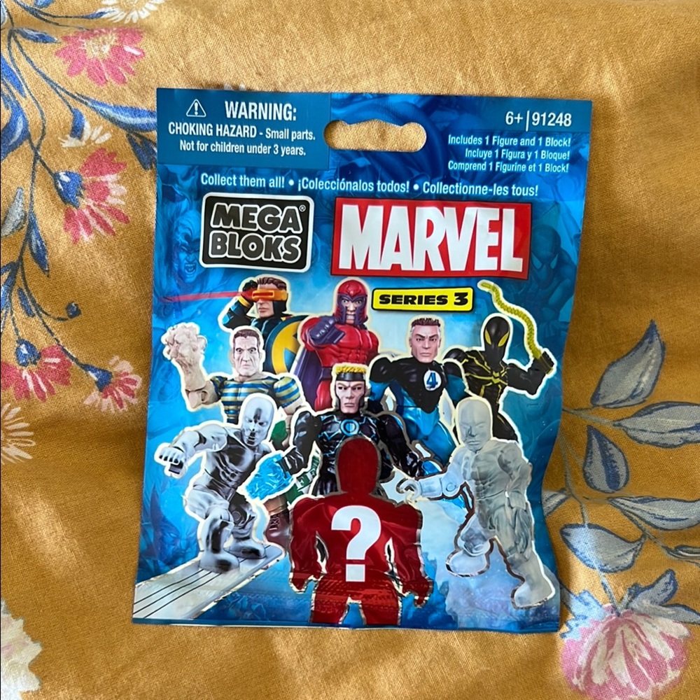 SILVER SURFER Marvel Series 3 Mega Bloks Mini-Figure / Sealed 2011 Toy 91248